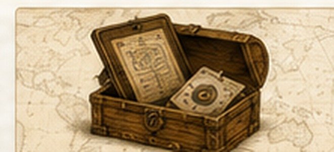 Vintage map-style illustration for Digital Products