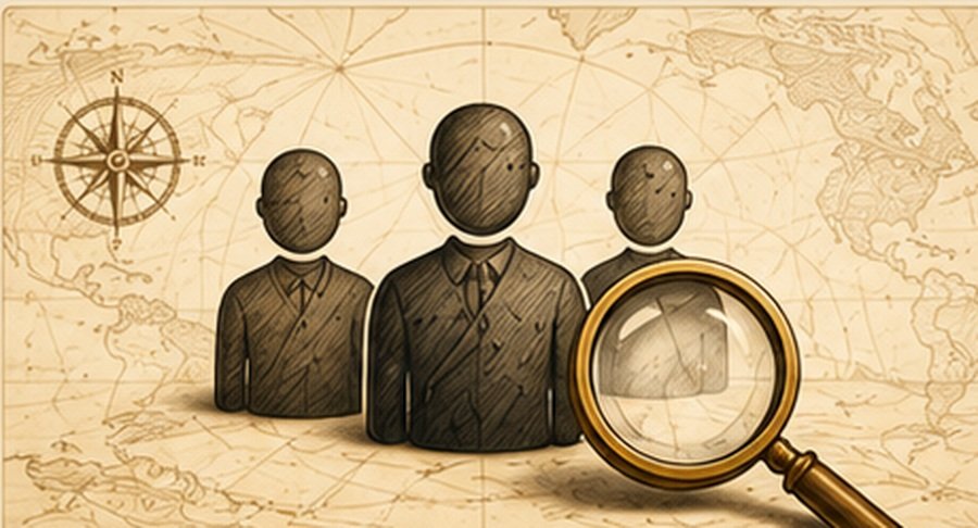 Vintage map-style illustration for Niche & Audience