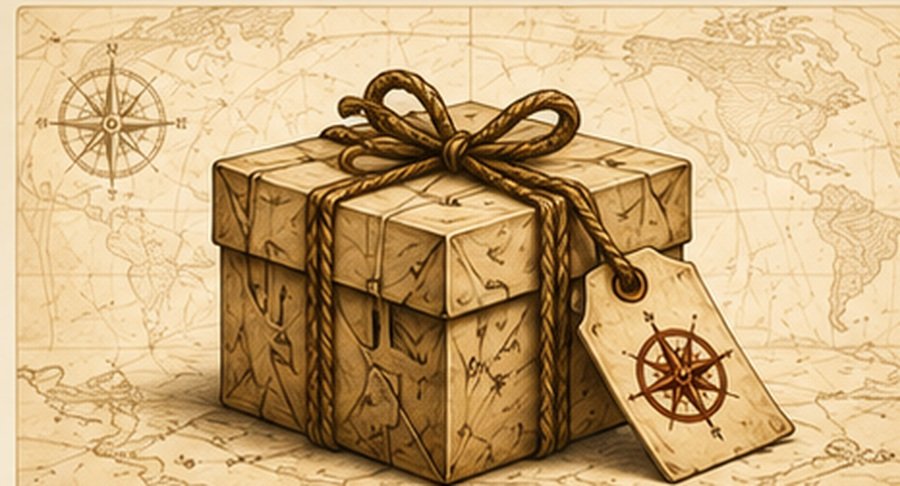 Vintage map-style illustration for Offer & Value