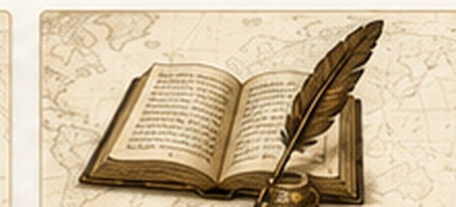 Vintage map-style illustration for Publishing & Content