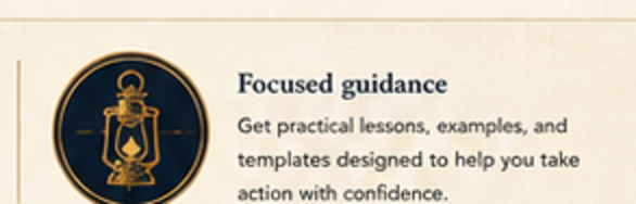Focused guidance: practical lessons, examples, and templates.